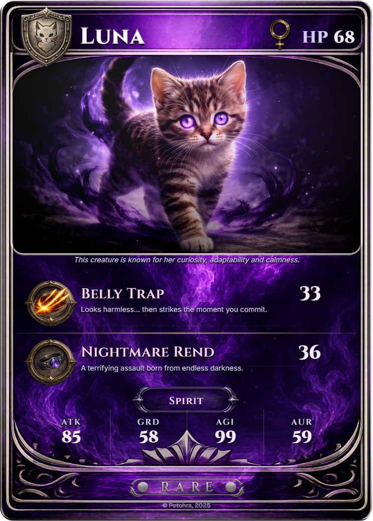 Petohra hero card two